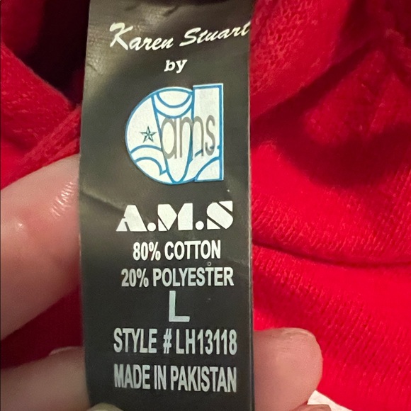 Lifeguard Red Women Hoodie W/ WHT Horse Logo Art sew on ( L) Crop Top Sweat - Picture 6 of 7